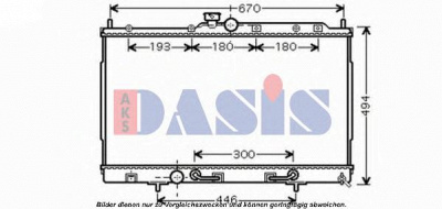AKS DASIS 140085n -  Радиатор, охлаждение двигателя